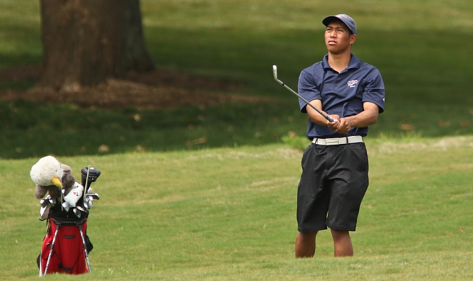 Simon Fraser's Chris Crisologo was named the GNAC's Player of the Year after leading the conference with an average round score of 71.0.